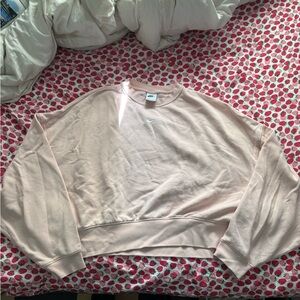 Nike Pink Crewneck Sweatshirt with Swoosh